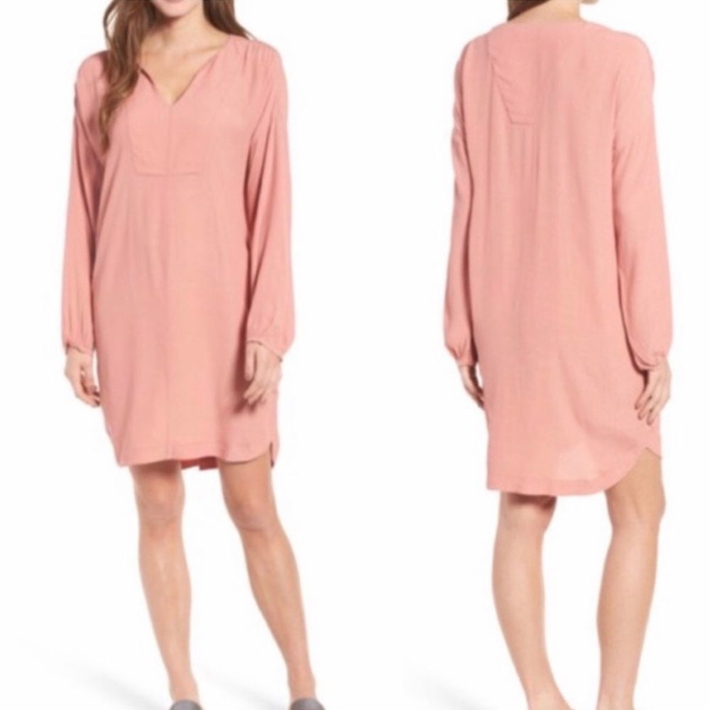 Madewell Du Jour Rosewood Tunic Dress Size S NWT